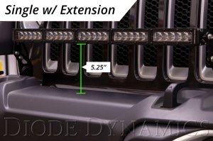 Jeep Gladiator LED Light Bar Kit - Front - Diode Dynamics - SS30 Stage Series 30